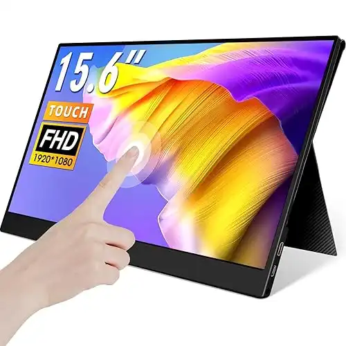 ELECROW Portable Monitor Touchscreen - 15.6 Inch Touch Screen