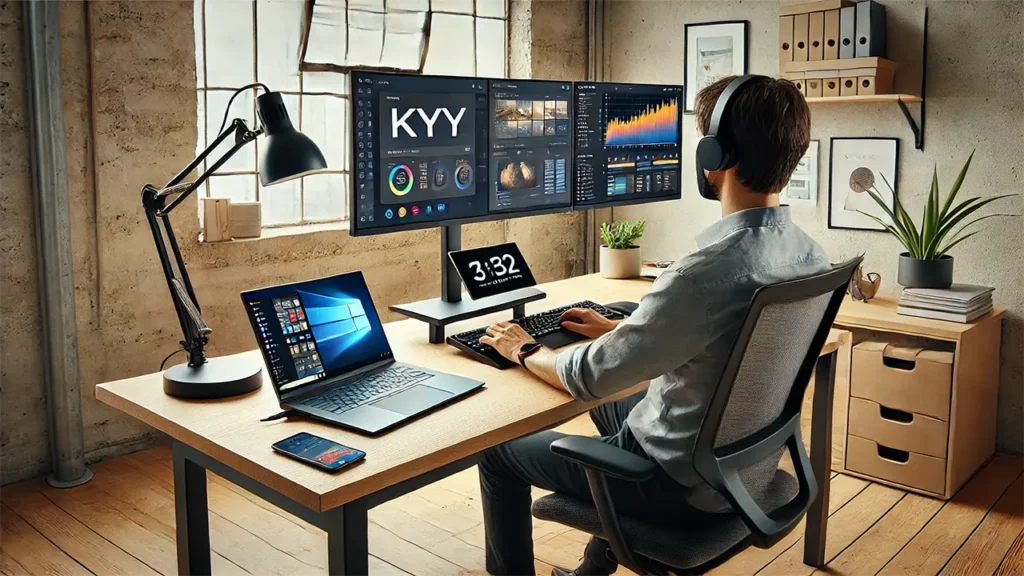 Setting Up Your KYY Portable Monitor for Office Work